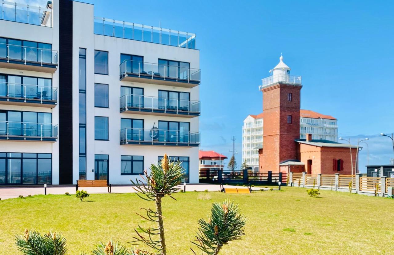 Apartament Blekitny Przy Latarni Ujście-Darłowskie Buitenkant foto
